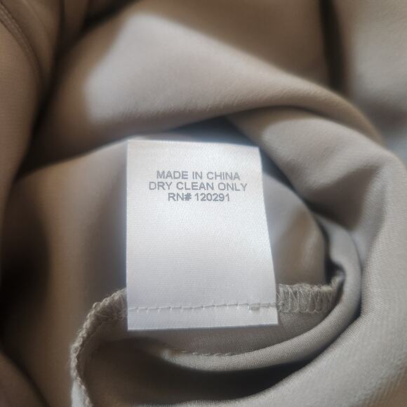 Michelle Mason Silk One Shoulder Dress Size 10 Gray NWT Midi Draped - Picture 13 of 13